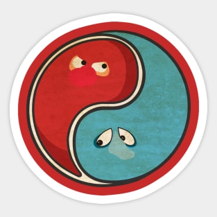 Heat Miser ying yang Sticker